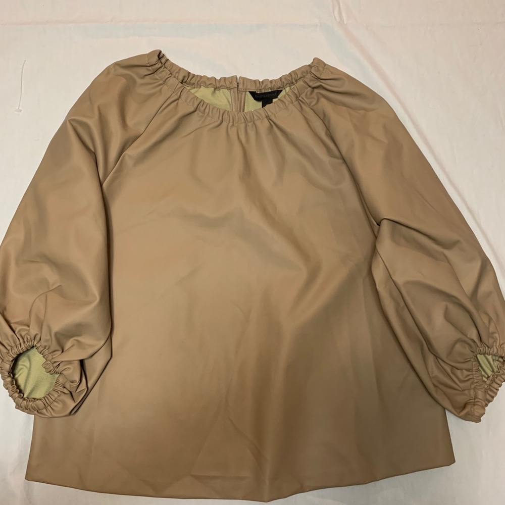 Faux Leather Top